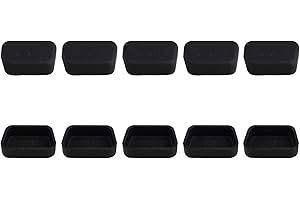 Futheda 10 Stück Silikon DB9 Male RS232 Male COM Interface Port Anti-Staub-Stecker Kappe Abdeckung Schutz Kompatibel mit Computer Laptop Schwarz