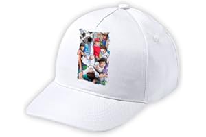 MERCHANDMANIA Gorra Blanca NIÑO Oliver y Benji Capitan Tsubasa Blanca Kid Cap.
