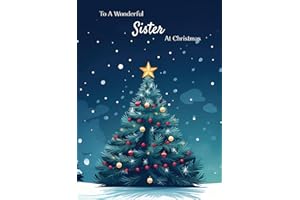 Papa Prints® Special Sister Christmas Card (130 x 180 mm) Christmas Card Sister with Envelope