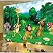 Produktbild Mddjj Benutzerdefinierte Mural Tapete Grün Wald Cartoon Tiere Kinderzimmer Schlafzimmer Foto Hintergrund Wandmalerei Tapete Für Kinder-300X210Cm