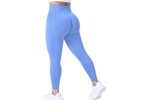 ZAAYO Leggings deportivos para mujer, cintura alta, sin costuras, pantalones de yoga