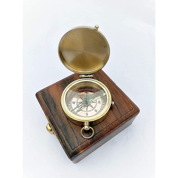 Soldiers Military Thumb Compass Vintage Brass WW2 1940 Navigation - Foto 3