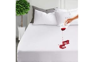 AAF TEXTILES Super King Terry Toweling Waterproof Mattress Protector 182x200 cm Cotton Cover Extra Deep Bed Size Non Crinkly Anti Allergy Anti Bacterial Anti Dust Mite All Uk Sizes