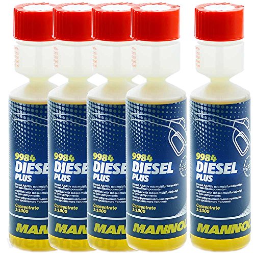 Preisvergleich Produktbild 5 x MANNOL Diesel-Plus-Kraftstoffadditiv 9984 250ml