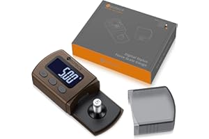 Neoteck Balance de Force Stylet Vinyle 0-5g/0.01g – Pèse Cellule Tourne Disque Numérique avec Écran Rétro-Éclairé – Jauge de Pression Cellule Phono, Plateau Inox Non Magnétique avec Poids d’Étalonnage