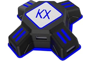 GZW-Shop Adapter Tastatur und Maus Konverter FPS Spiel für NS Switch/ PS4 / PS3 Konsolen,unterstützt benutzerdefinierte Tastaturtasten und Mausempfindlichkeit