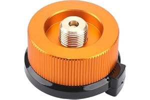 GCROET Conector Para Bombona De Gas De Camping Adaptador De Cabezal De Conversión De Gas Adaptador De Gas Segura Campaña Durable Estufa De Butano Frasco De Gas Tornillo Adaptador De Pistón Del Cartucho