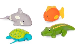 Battat BT2642Z Uppdragbara vänner-sköldpadda, fisk, krok, val