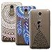 Produktbild Yokata 3 Packs LG K10 2017 Hülle Transparent Handytasche TPU Silicone Bumper Ultra Dünn Slim Durchsichtig Premium Kratzfest Motiv Handyhülle -Mandala Windmühle Mädchen und Schmetterling