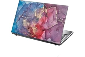 15.6 INCH TAYLORHE SKINS TaylorHe 13-14 inch (34cm x 23.5cm) Laptop Skin Vinyl Decal MADE IN England Colourful Abstract Painting mix of Pink Gold Blue