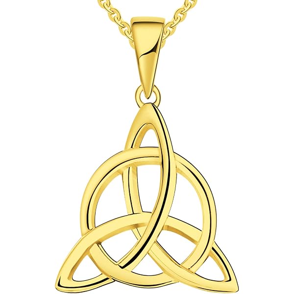 Collana Donna Argento 925 Con Ciondolo Nodo Celtico Triquetra – JO WISDOM, Gioiello Irlandese Significato Amore Eterno