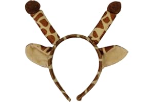 She's Shining Fascia Giraffe Cartoon Donne Ragazze Orecchie Animali Costume Party Dress Up Hairband Decorazione Copricapo