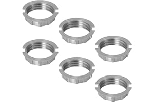 Caldarax G9 Light Socket Rings, 6 Pack M20 Shade Holder Adapter, Metal Lamp Shade Reducer