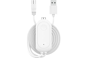 BIGEFEIXU Amplificatore Antenna TV 2025 – Signal Booster Digitale HD da 24dB per Antenna Interna, Risolve Canali Pixelati, Supporta Smart TV HD VHF/UHF (Bianca) Signal Booster