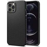 Spigen Cover Liquid Air Compatibile con iPhone 12 e Compatibile con iPhone 12 Pro -Nero