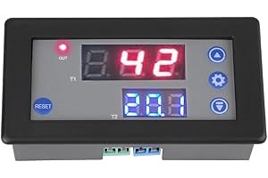Module de Relais Temporisé, Walfront 12V Minuteur Répétition de Temps de Cycle Relais Réglable Commutateur de Synchronisation de Module de Relais de Minuterie de Cycle de Digital