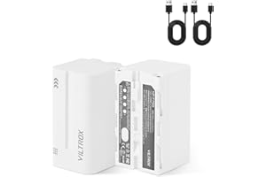 VILTROX NP-F750 Akku 2 Stück 4400mAh Ersatzbatterie für F550 F570 F770 F750 F970 F960 F950 F330, wiederaufladbarer Akku, kompatibel mit Godox VILTROX Neewer LED Videolicht/Kamera Monitor/Kameralicht