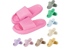 Menore Slippers Women Slides Men Quick Drying Flip Flops Non-Slip Sandals Summer Beach Pool Pillow Sliders Indoor Outdoor