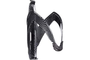 Benoon Portaborraccia Elegante per Bicicletta, Portabottiglie in Fibra di Carbonio per Mountain Bike Portabottiglie per Bici Forniture per Bici, Installazione Facile Nero