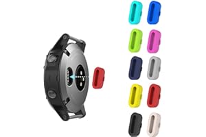KIMILAR 10 Pcs Silikon Staubstecker Kompatibel mit Garmin Vivoactive 3 /Vivoactive 3 Music/Trainer/Fenix 5/5 Plus/5S/5S Plus/5X/5X Plus/Forerunner 935 245, Anti-Staub Ladegerät Port Staub Stecker