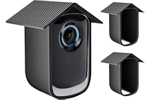 RUNEAY Lot de 2 coques de protection en silicone pour Eufycam 3C - Résistantes aux intempéries - En silicone étanche et anti-UV - Compatible avec caméra de surveillance Eufy Cam 3C - Pour l'intérieur et