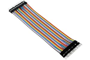 REY Cable Compatible Dupont, Cable Puente Jumper Macho Macho, Placa Base, 10cm