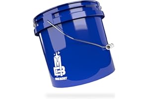 Magic Bucket | Secchio per lavaggio a mano auto blu | 3,5 galloni americani circa 13 litri | compatibile con Grit Guard, Dettaglio Guardz Dirt Lock, Chemical Guys Dirt Trap, Gamma Lids coperchio