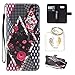 Produktbild für Galaxy S8 Plus PU Silikon Schutzhülle Handyhülle Painted pc case cover hülle Handy-Fall-Haut Shell Abdeckungen für Smartphone Samsung Galaxy S8 Plus + Schlüsselanhänger (/PCP) (4) (1)