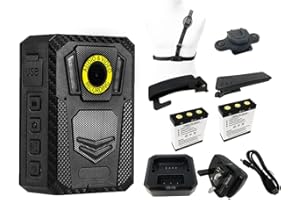 Brifield Endurance Body Camera With Dual Battery 64GB, Klickfast Security Guard Bodyworn Personal Protection High Definition BodyCam 1512p HD Infra Red Night Vision Doorman SIA Door Supervisor
