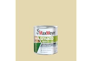 Maxmeyer Smalto All'Acqua Poliuretanico Opaco Bianco Panna 0,75 L