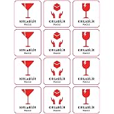 Bimotif Paketlemeye &ouml;zel 120 adet sticker, Dikkat kırılır Fragile Tek Ebat