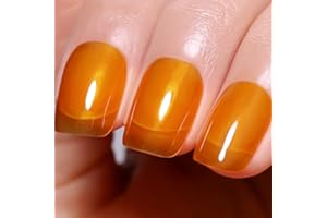 Imtiti Smalto Gel Giallo Ghiaccio, 15ML Smalto Gel Gel Gel Crystal Ambra Traslucido Colore UV/LED per Manicure fai da te a casa 1Pz.