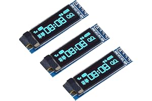 3 stycken 0,91-tums OLED LCD displaymodul skärm liten modul | IIC 128×32 LCD-skärm kompatibel med Arduino och andra mikrokonf