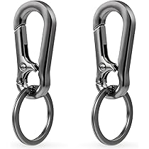 Mousqueton Porte Clé, Porte Clef En Alliage De Zinc Pour Voiture, Multifonction Porte Clés Pour Moto Defense, Porte-Clés Avec Petit Porte Cle Mousqueton, Porte Cles Argenté