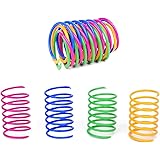 Kitten Toys, Cat Creative Toy to Kill Time and Keep Fit 60Pcs Interactive Cat Toy Durable Heavy Plastic Spring Colorful Sprin