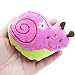 MiGoo Baby Washcloths 2 Pack Luxury Organic Cotton Squares Face Cloth Newborn Mini Bathing Towels Wipes with Snail Doll-10 x 10 inches(Pink and light pink)