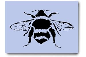 Dovetails Vintage Little Bee Stencil 210 x 148 mm (Image Size 120 x 157 mm)