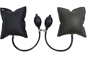 Rmeet Cunei Gonfiabili,2 Pack Gonfiaggio Pompa Ad Aria TPU Supporto Cuscinetto Air Pump Wedge per Finestrini Porte Mobili Riparazioni Auto Verde Nero 15 * 16CM