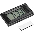 LCD Digital Table Car Dashboard Desk Electronic Clock Date Time Calendar Display Portable Clock for Car Dashboard Home Desk Office