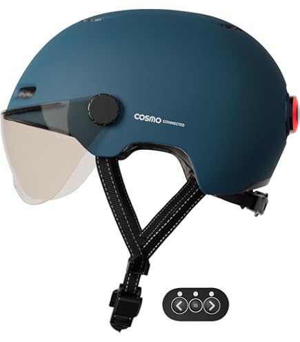 Casque Vélo Cosmo Connected Cosmo Fusion Premium Matte Blue - FUS PREM BLUE - View #11