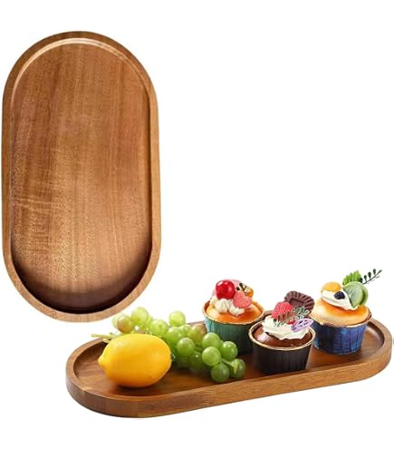 Vassoio a più livelli in legno da fattoria: decorazione rustica per cucina (14,5x14,5x17,3 pollici) - Italia