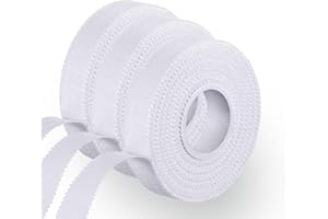 YIAJIA 3 Rolls Zinc Oxide Tape - Breathable Fabric Strapping Tape, Wrist Finger Tape, Flexible Athletic Sports Tape for First Aid Sports, Adhesive Cohesive Bandage for Wrist Finger Wrap Blister Prevention
