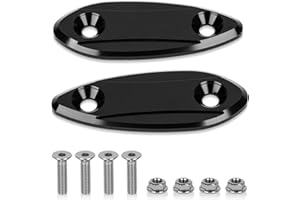 ‎PSLER psler Motorrad Rückspiegelsockel für Yamaha R6 und für Kawasaki ZX6R ZX25R Ninja 650 400 250 300 250sl, Seitenspiegel Wind Wings Basis(Abstand zwischen den Befestigungslöchern: 4.5cm/1.77inches)