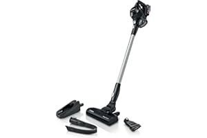 BOSCH HOGAR Bosch BBS611BSC Unlimited Serie | 6 - Aspirador escoba, Sin Cable y Sin Bolsa, Batería Intercambiable, Color Negro