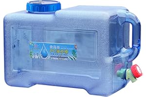 JOYIVIKE Reservoir Eau Camping Car, Jerrican Alimentaire Camping, Bidon À Eau avec Robinet, Réservoir d'eau Portable avec Poignée pour Camping Randonnée Auto-Conduite Voyage