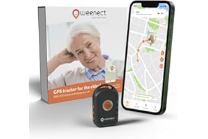 Weenect - GPS para Personas Mayores | Sin límite de Distancia | 7 días de autonomía | Botón de Alerta | Teléfono de urgencia | 2G | Funciona con suscripción