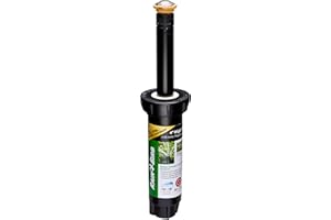 Rain Bird 12SAPROPR Pressure Regulating (PRS) High-Efficiency Pro Rotary Sprinkler, Hand Adjustable 45° - 270° Pattern, 13' - 18' Spray Distance, 4" Pop-up Height