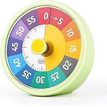 Voniobuy Visuel Timer Enfant, Chronometre Enfant De 60 Minutes Avec