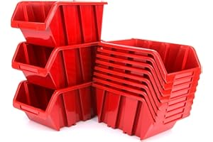 Kistenberg Set of 36 Truck Storage Boxes, Stacking Box, Shelf Box, Tool Tray, KTR12, 11.5 x 8.0 x 6.0 cm