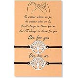 VGWON Braccialetti Amicizia Creativo, Bracciale Coppia, Regalo per la Sorella, Migliore Amica, Fidanzato e Fidanzata, 2 Bracc